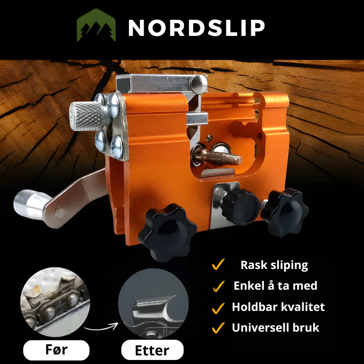 NordSlip – Kjedeslipeverktøy for motorsag